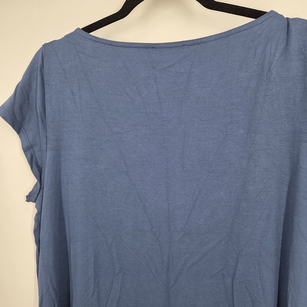 EILEEN FISHER L COAST CREW NECK BOXY STRETCH Tunic Classic Work Jersey Knit - Picture 6 of 6